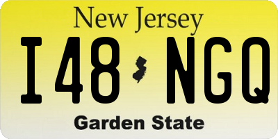 NJ license plate I48NGQ