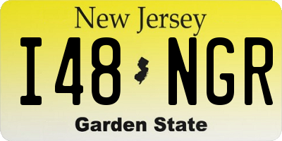 NJ license plate I48NGR