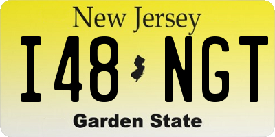 NJ license plate I48NGT