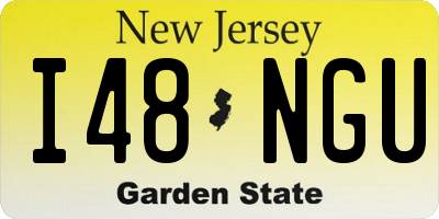 NJ license plate I48NGU