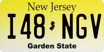 NJ license plate I48NGV