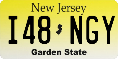 NJ license plate I48NGY