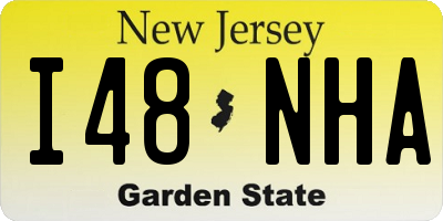 NJ license plate I48NHA