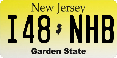 NJ license plate I48NHB