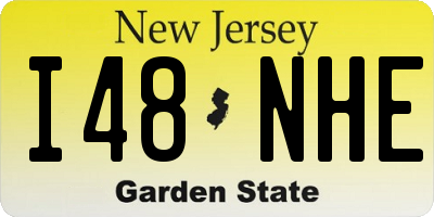 NJ license plate I48NHE