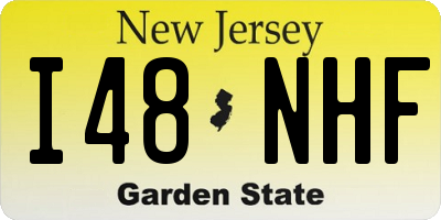 NJ license plate I48NHF