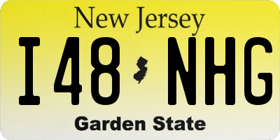 NJ license plate I48NHG