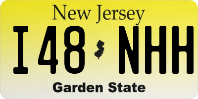 NJ license plate I48NHH