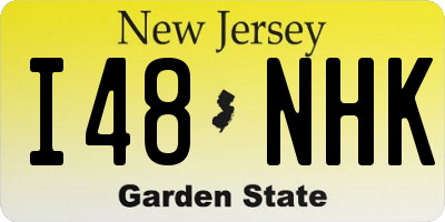 NJ license plate I48NHK