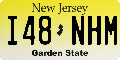 NJ license plate I48NHM