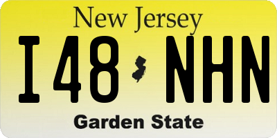 NJ license plate I48NHN