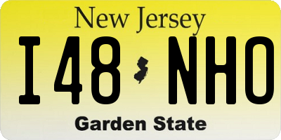 NJ license plate I48NHO