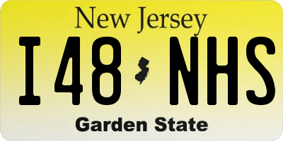 NJ license plate I48NHS