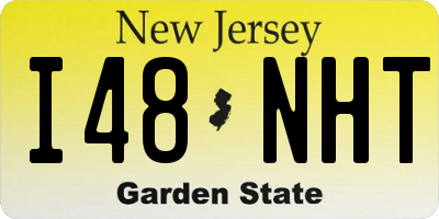 NJ license plate I48NHT