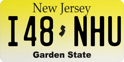 NJ license plate I48NHU