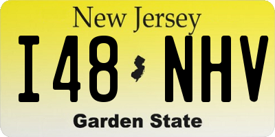 NJ license plate I48NHV