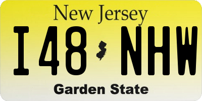 NJ license plate I48NHW