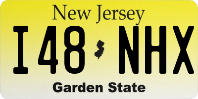 NJ license plate I48NHX
