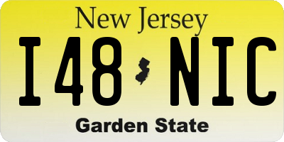 NJ license plate I48NIC