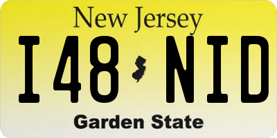 NJ license plate I48NID