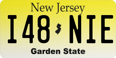 NJ license plate I48NIE