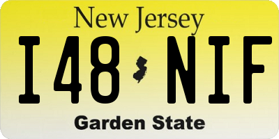 NJ license plate I48NIF