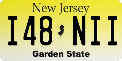 NJ license plate I48NII
