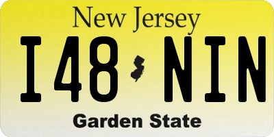 NJ license plate I48NIN