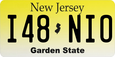 NJ license plate I48NIO