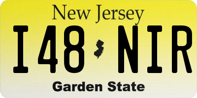 NJ license plate I48NIR