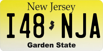 NJ license plate I48NJA