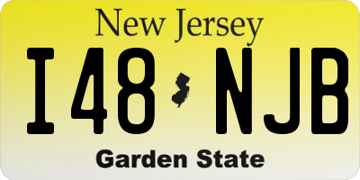 NJ license plate I48NJB