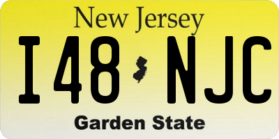 NJ license plate I48NJC