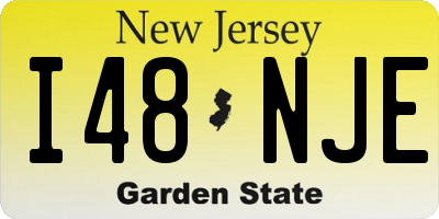 NJ license plate I48NJE