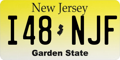 NJ license plate I48NJF