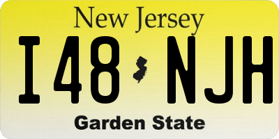 NJ license plate I48NJH