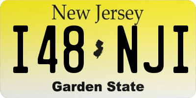 NJ license plate I48NJI