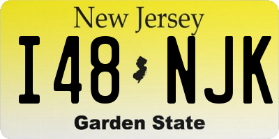 NJ license plate I48NJK