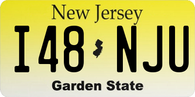 NJ license plate I48NJU