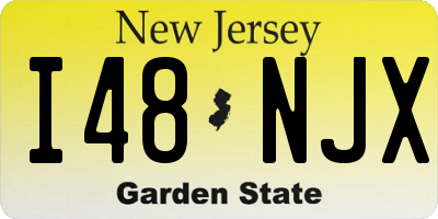 NJ license plate I48NJX