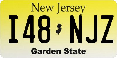 NJ license plate I48NJZ