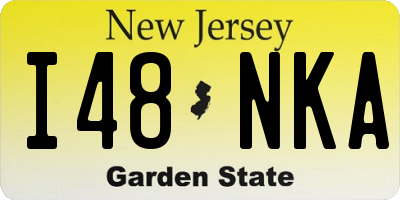 NJ license plate I48NKA