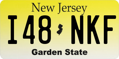NJ license plate I48NKF