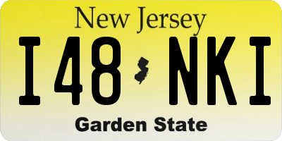 NJ license plate I48NKI