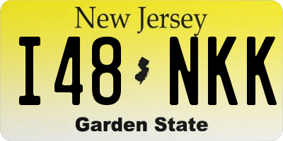 NJ license plate I48NKK