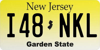 NJ license plate I48NKL
