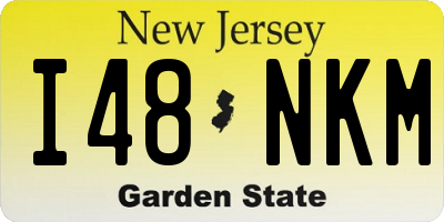 NJ license plate I48NKM