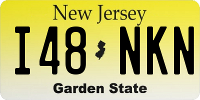 NJ license plate I48NKN