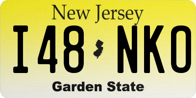 NJ license plate I48NKO