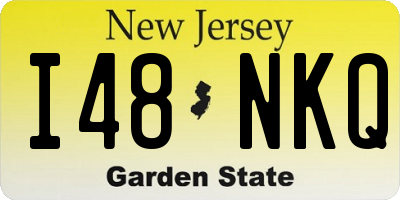 NJ license plate I48NKQ